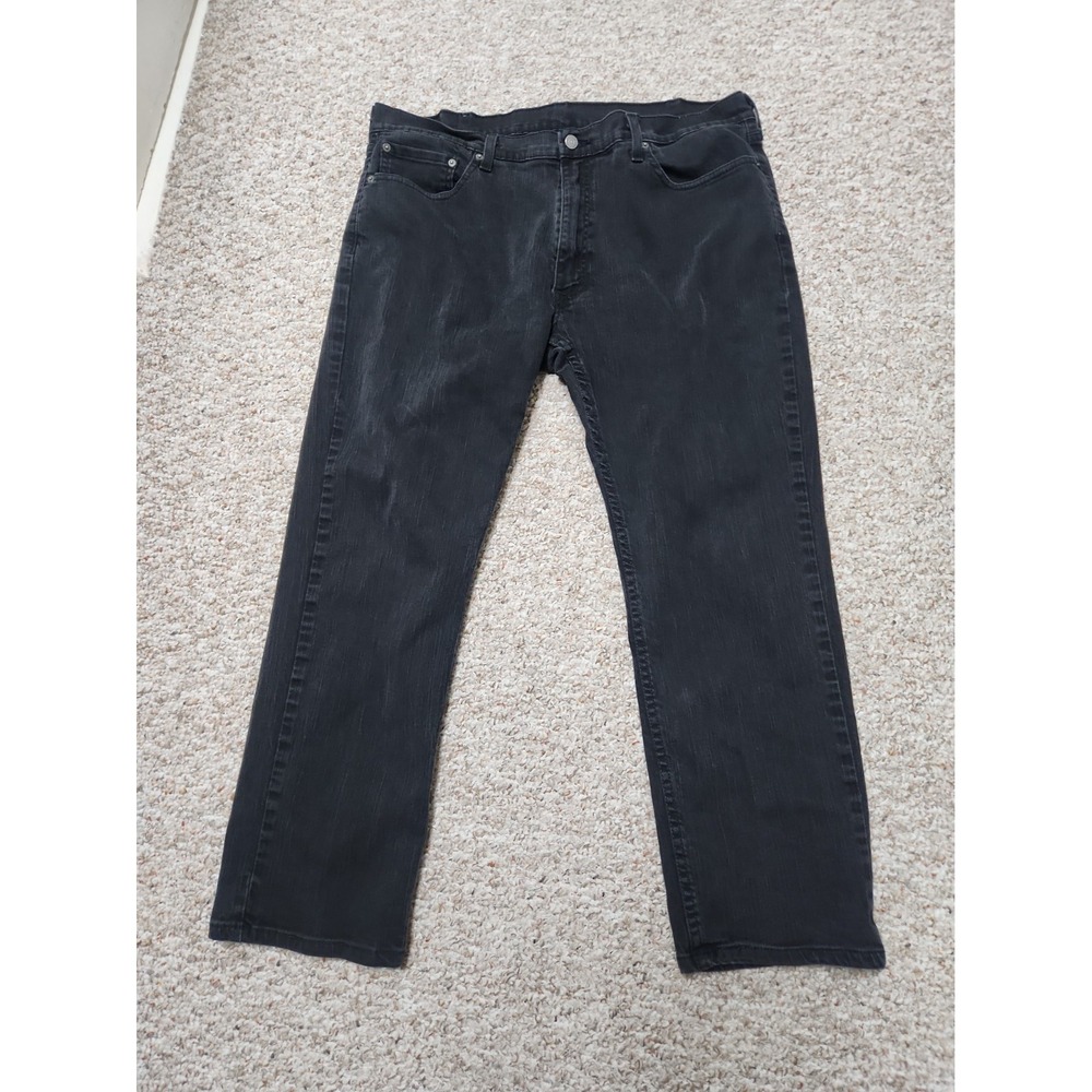 Levi's 559 Jeans 40x29 Actual Faded Black Straight Relaxed Denim Mexico